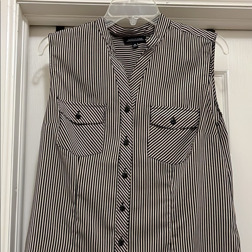 Medium button down top